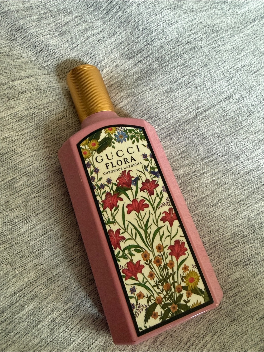 Empty Bottle of Gucci Flora Gorgeous Gardenia